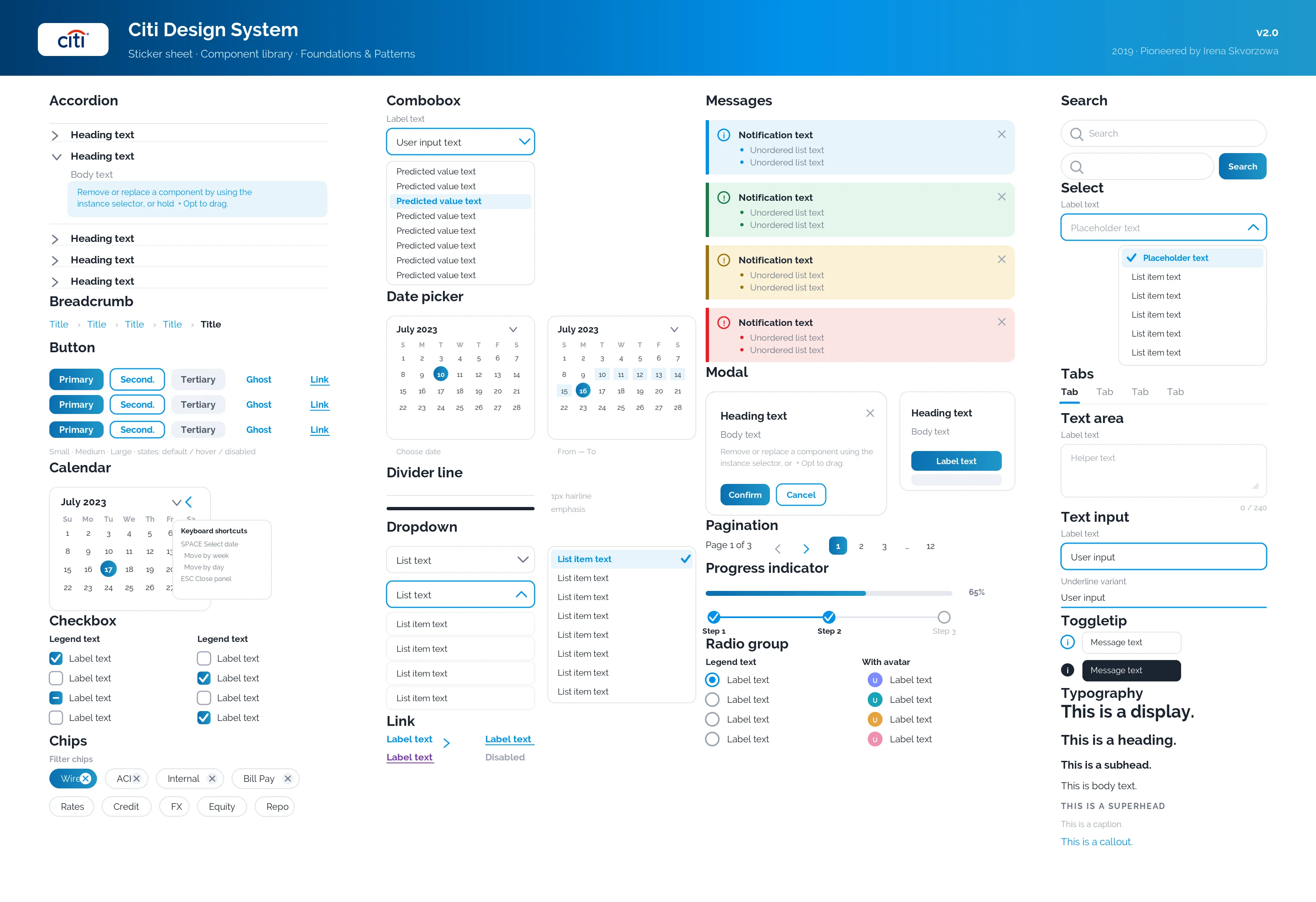 Full design system component library